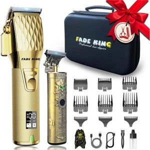 Professional Hair Clippers for Men - Cordless Beard Trimmer for Men, LCD Display